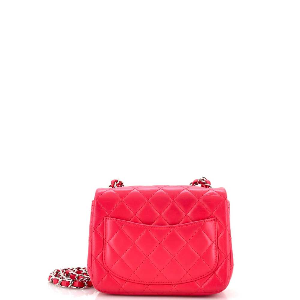 CHANEL Square Classic Single Flap Bag Quilted Lam… - image 3