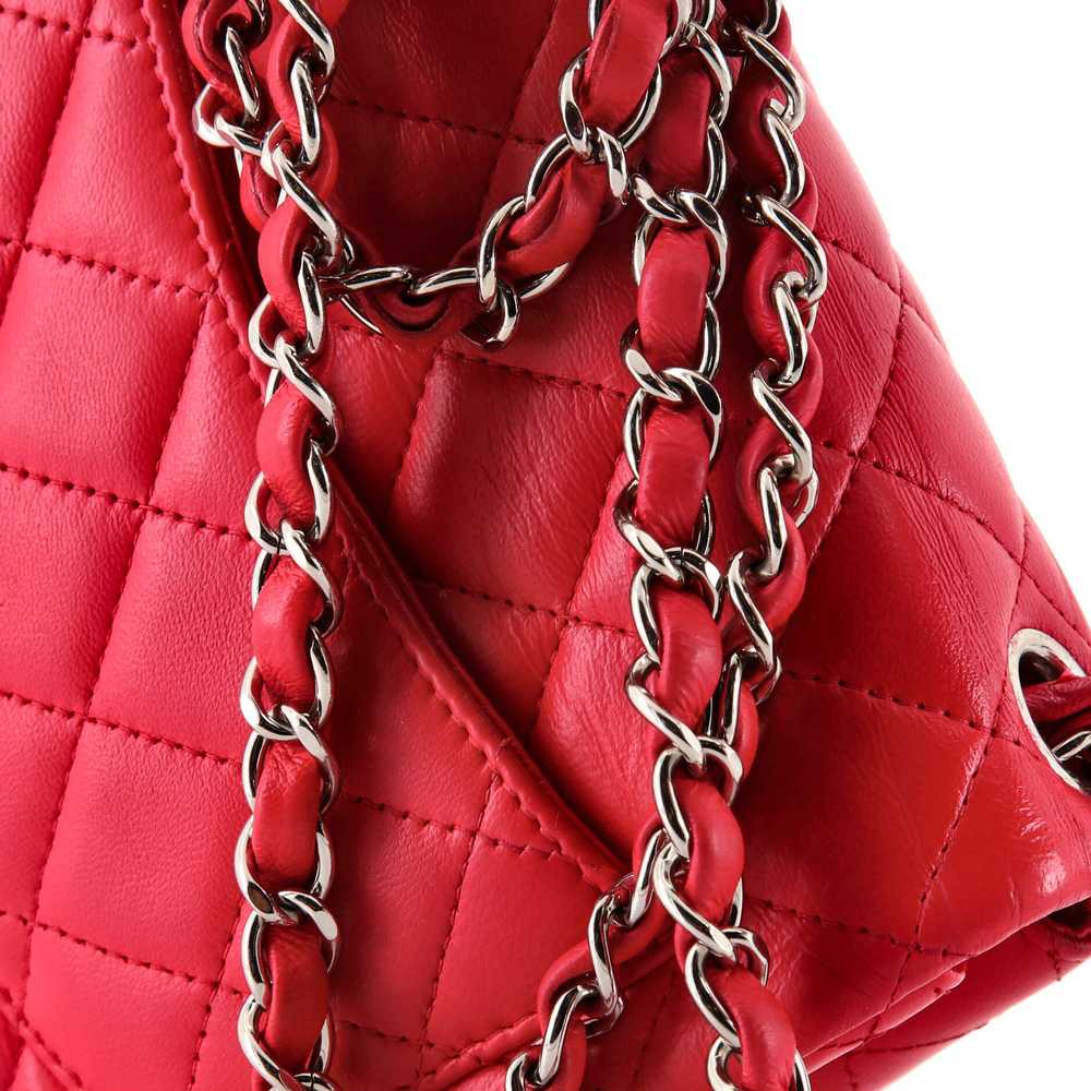 CHANEL Square Classic Single Flap Bag Quilted Lam… - image 8