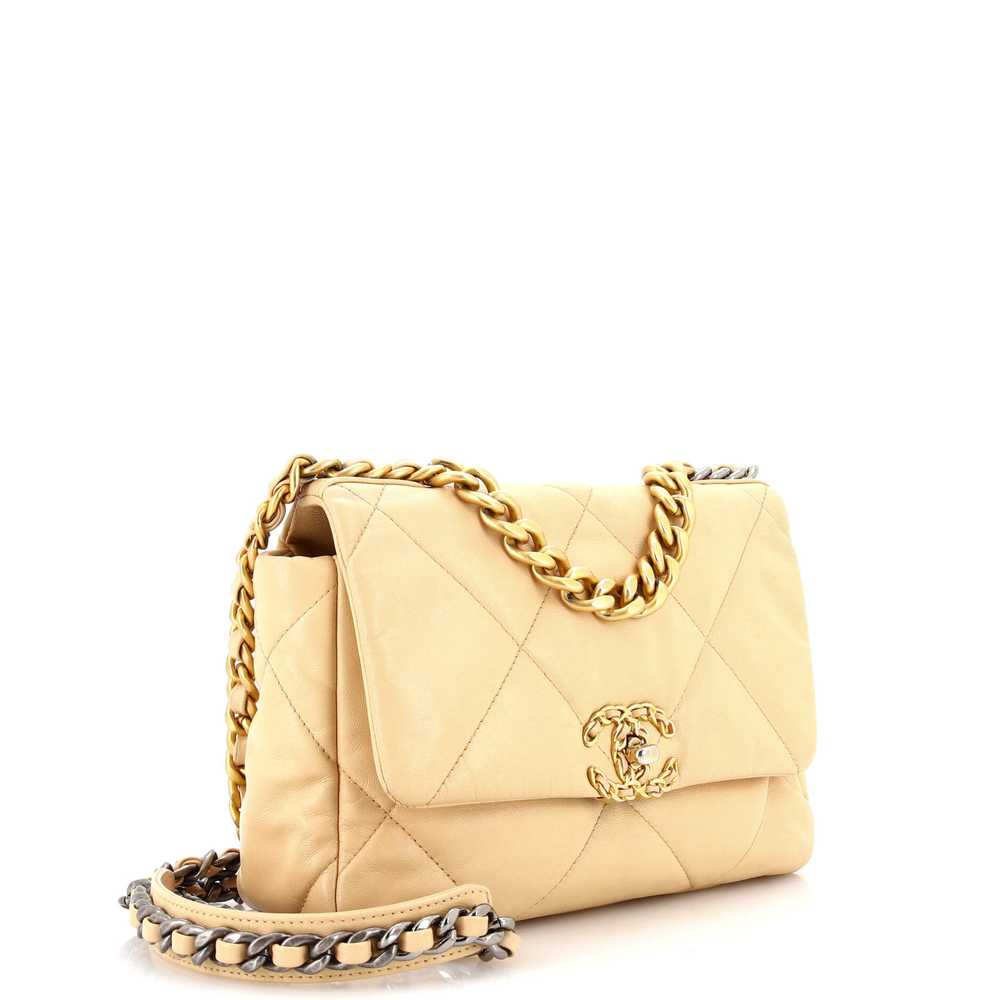 CHANEL 19 Flap Bag Quilted Leather Medium - image 2