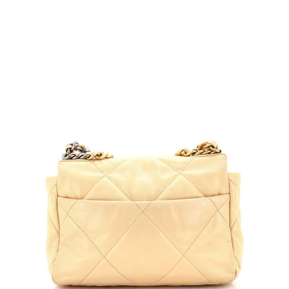 CHANEL 19 Flap Bag Quilted Leather Medium - image 3