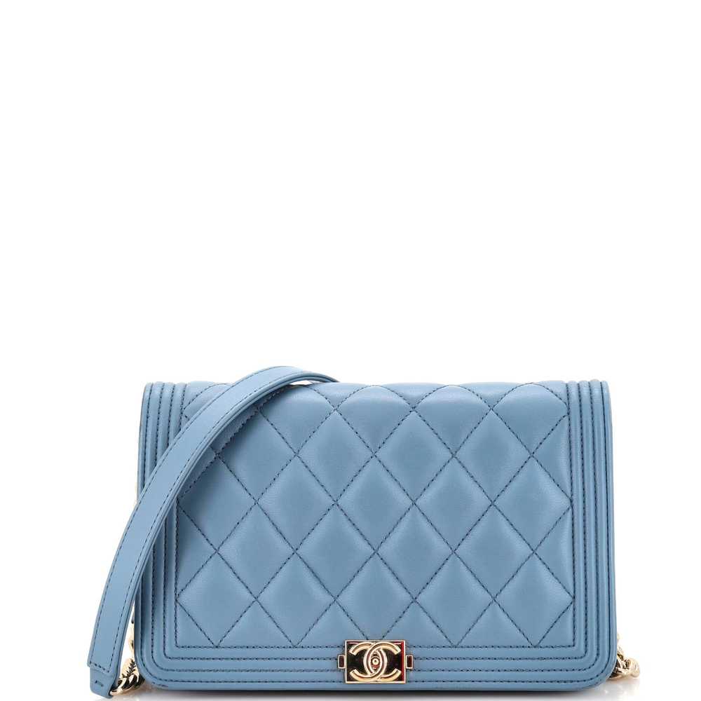 CHANEL Boy Wallet on Chain Quilted Lambskin - image 1