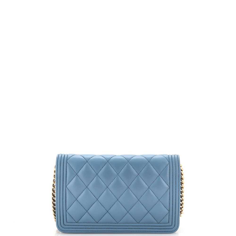 CHANEL Boy Wallet on Chain Quilted Lambskin - image 4