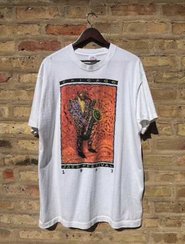 90s Chicago Blues Festival Tシャツロングビーチ音楽 90s Chicago Blues Festival Tシャツロングビーチ音楽