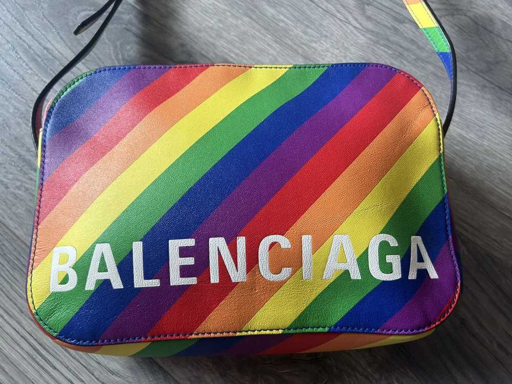 Balenciaga Logo Rainbow Cross-Body Bag - image 4