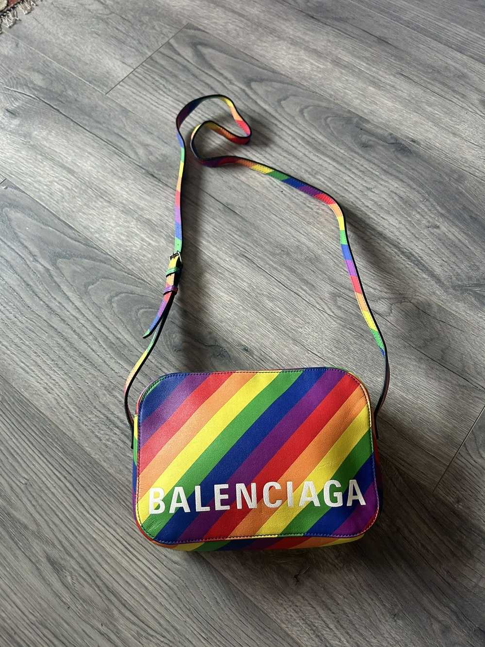 Balenciaga Logo Rainbow Cross-Body Bag - image 5