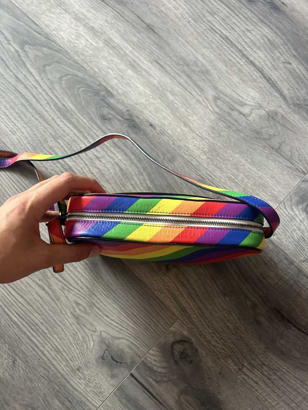 Balenciaga Logo Rainbow Cross-Body Bag - image 9