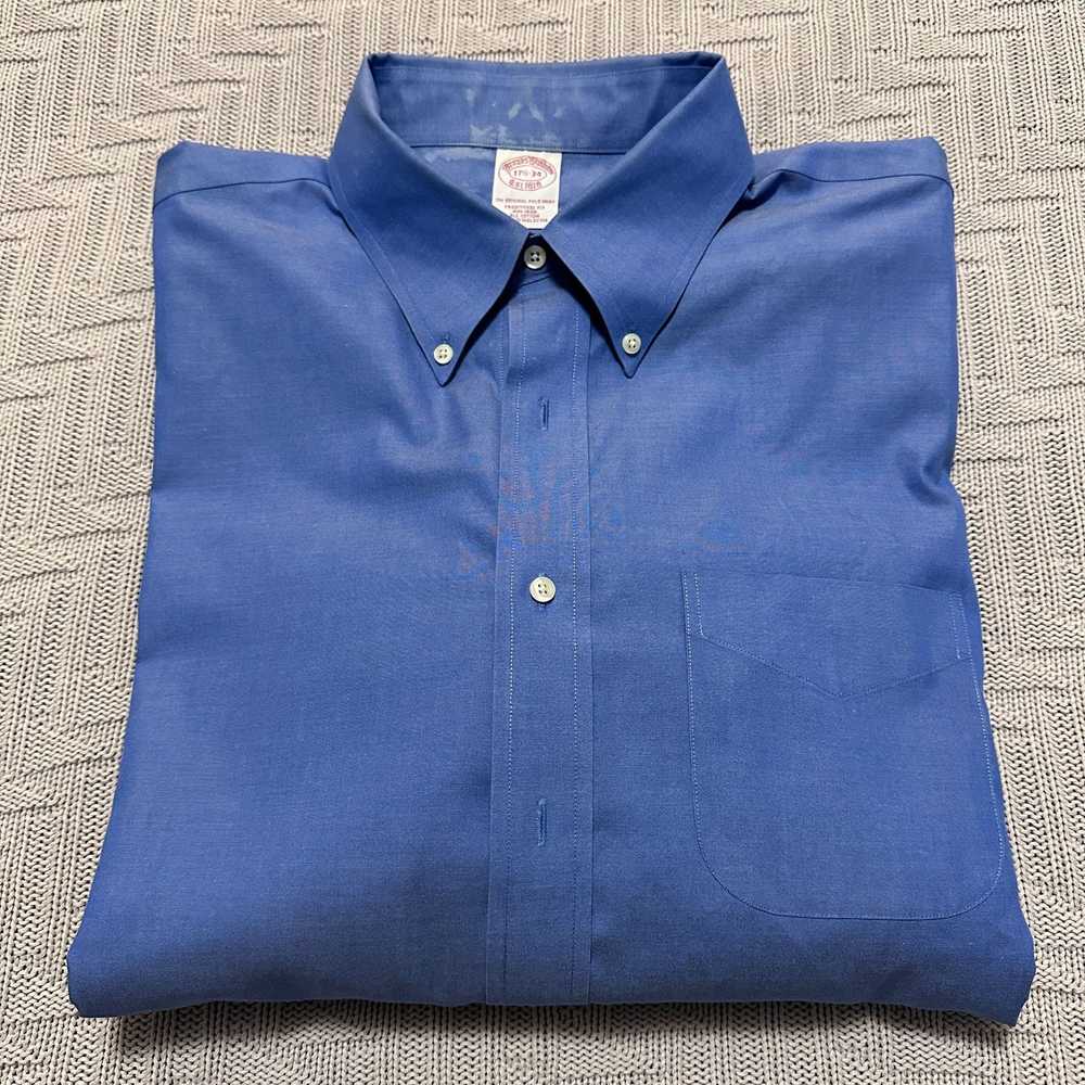 Brooks Brothers Brooks Brothers solid blue tradit… - image 1