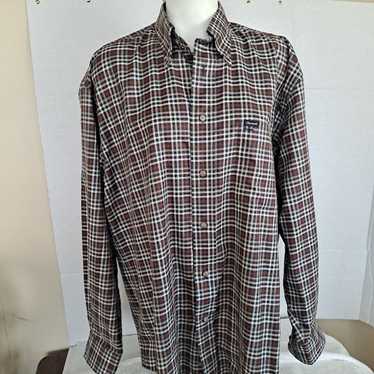 Faconnable Vintage Faconnable Size L Plaid Button… - image 1