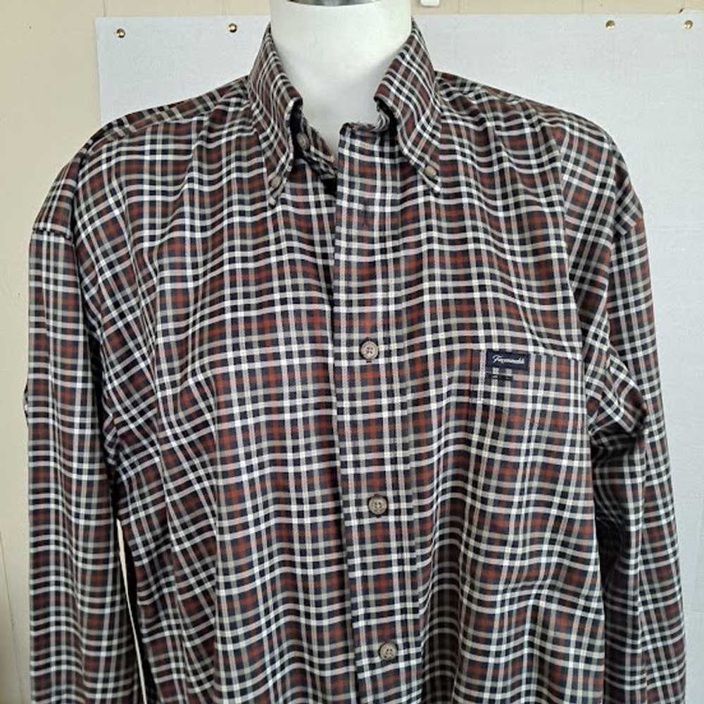 Faconnable Vintage Faconnable Size L Plaid Button… - image 4