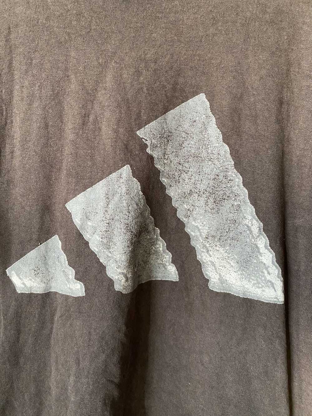 Vintage Adidas Tshirt Sun faded Distressed - image 2