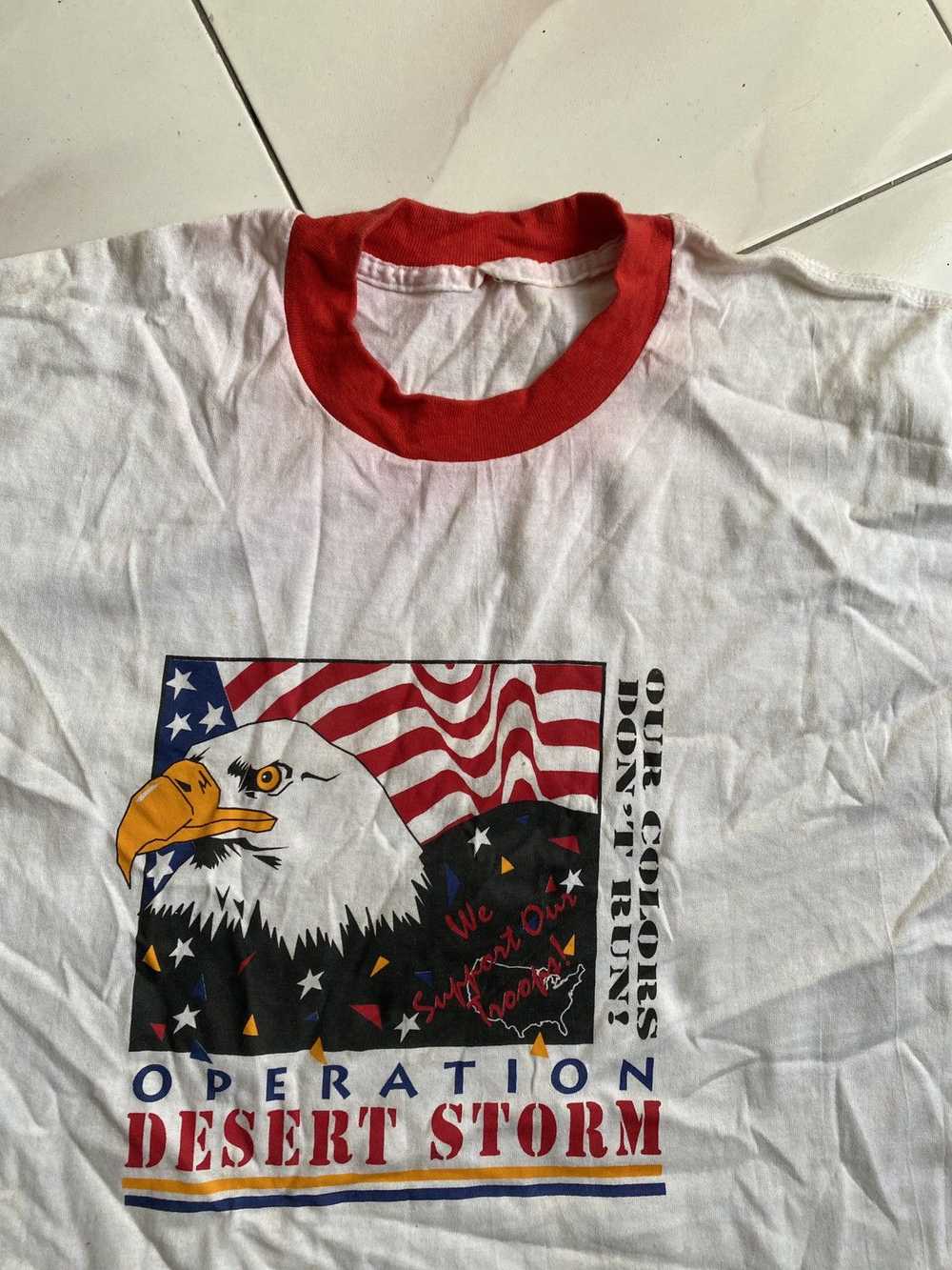 Vintage 90s Operation Desert Storm Tshirt - image 3