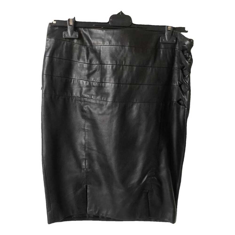 Gianni Versace Leather mid-length skirt - image 1