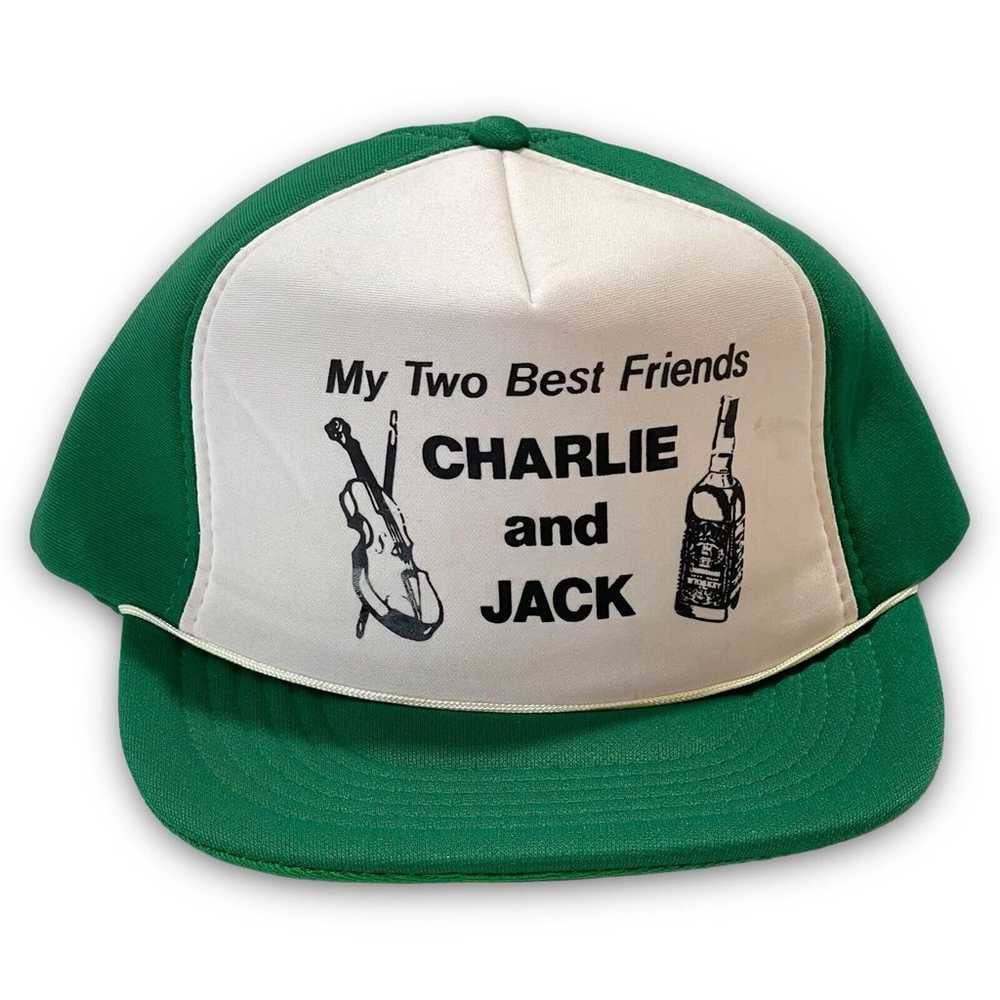 Vintage Snapback Trucker Hat My 2 Best Friends CH… - image 1