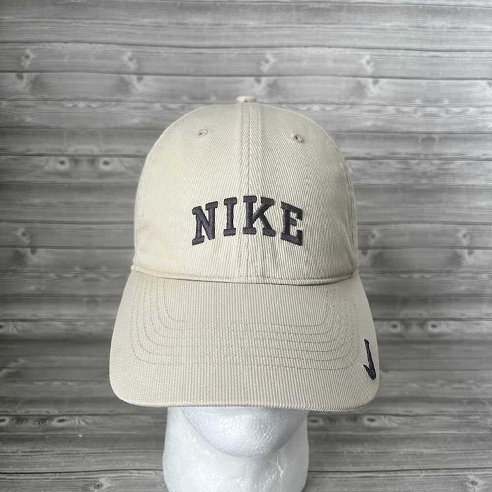 Vintage NIKE beige cap hat adjustable - image 1