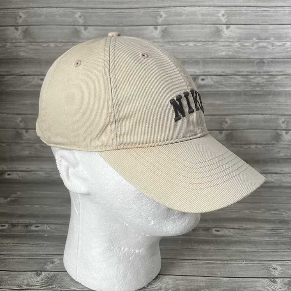 Vintage NIKE beige cap hat adjustable - image 2