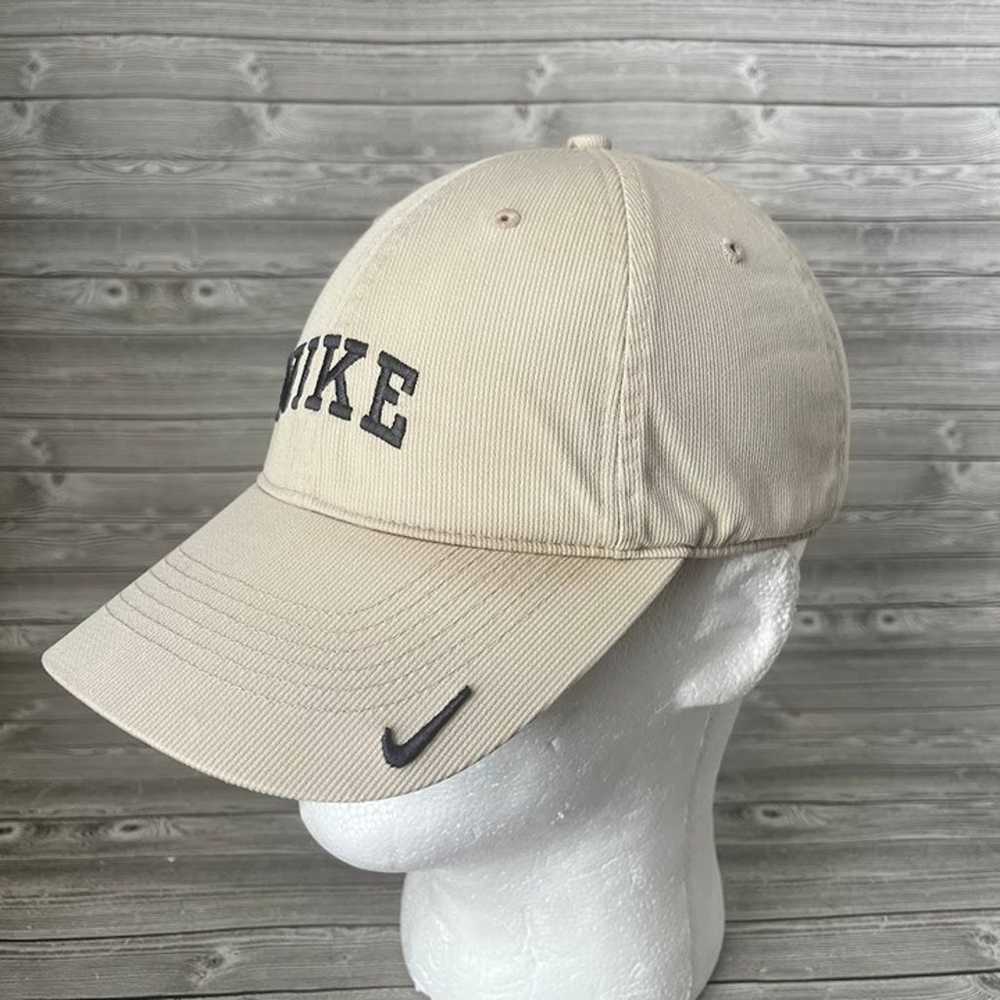 Vintage NIKE beige cap hat adjustable - image 3