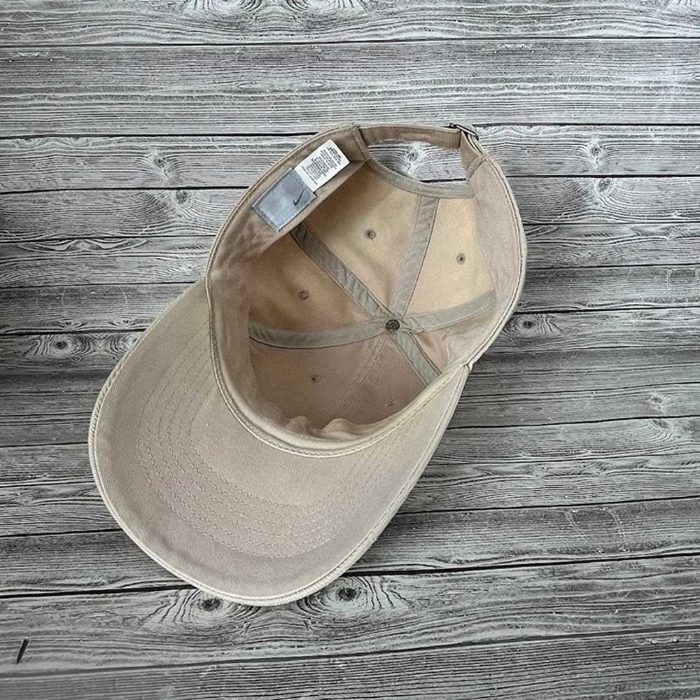 Vintage NIKE beige cap hat adjustable - image 9