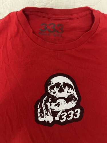 Half Evil Half evil 333 red skull tee - image 1