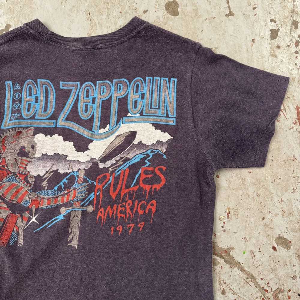 Vintage Vintage original 1979 Led Zeppelin band t… - image 11