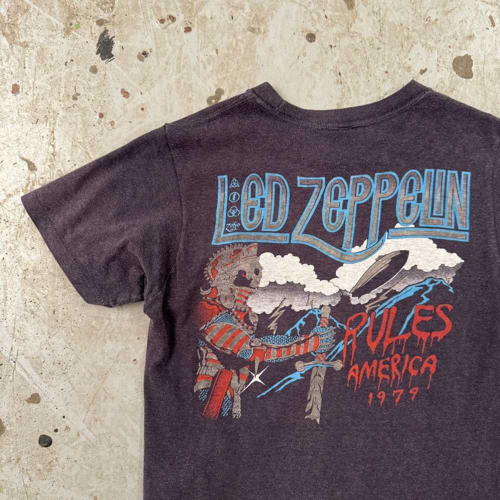 Vintage Vintage original 1979 Led Zeppelin band t… - image 12