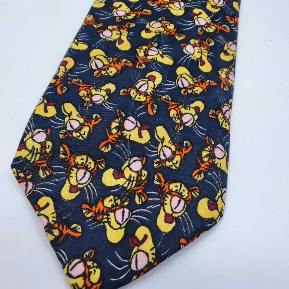 Vintage Pooh Bear Tigger Men's Neck Tie - image 2