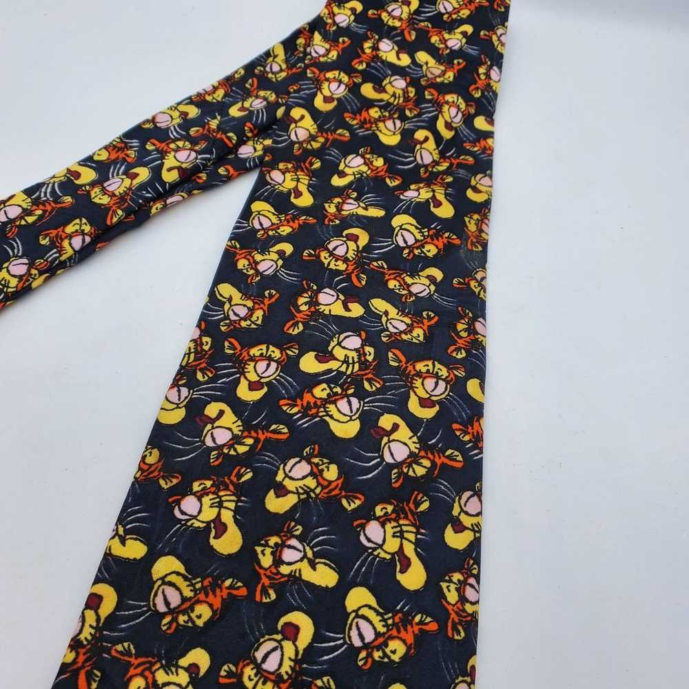 Vintage Pooh Bear Tigger Men's Neck Tie - image 3