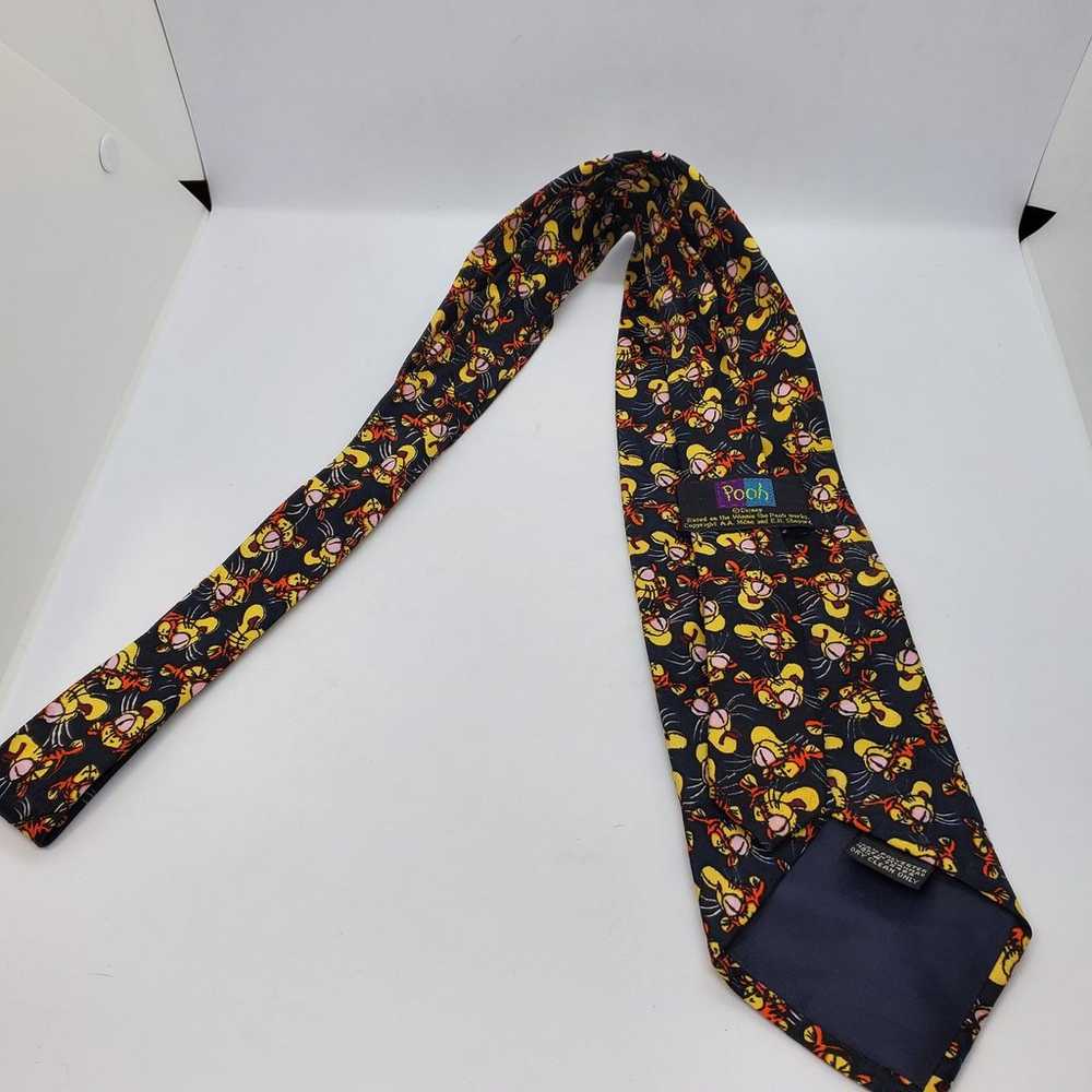 Vintage Pooh Bear Tigger Men's Neck Tie - image 6