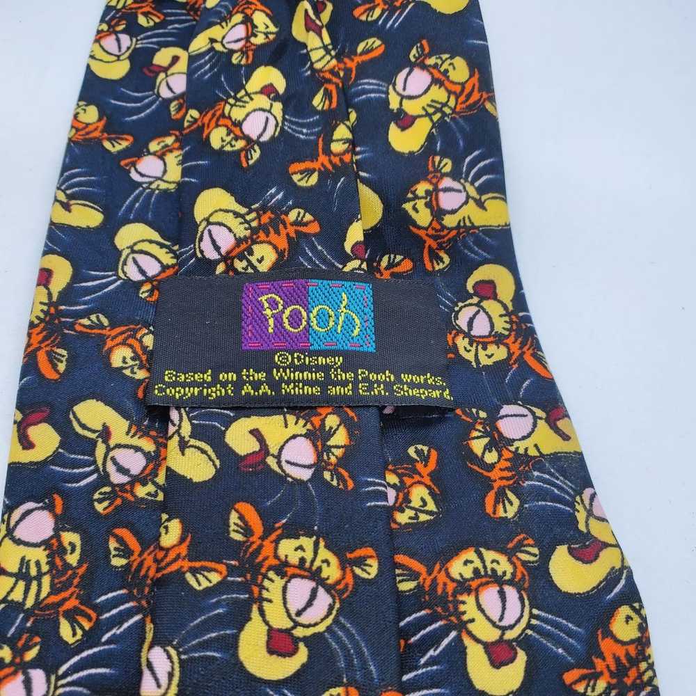 Vintage Pooh Bear Tigger Men's Neck Tie - image 7