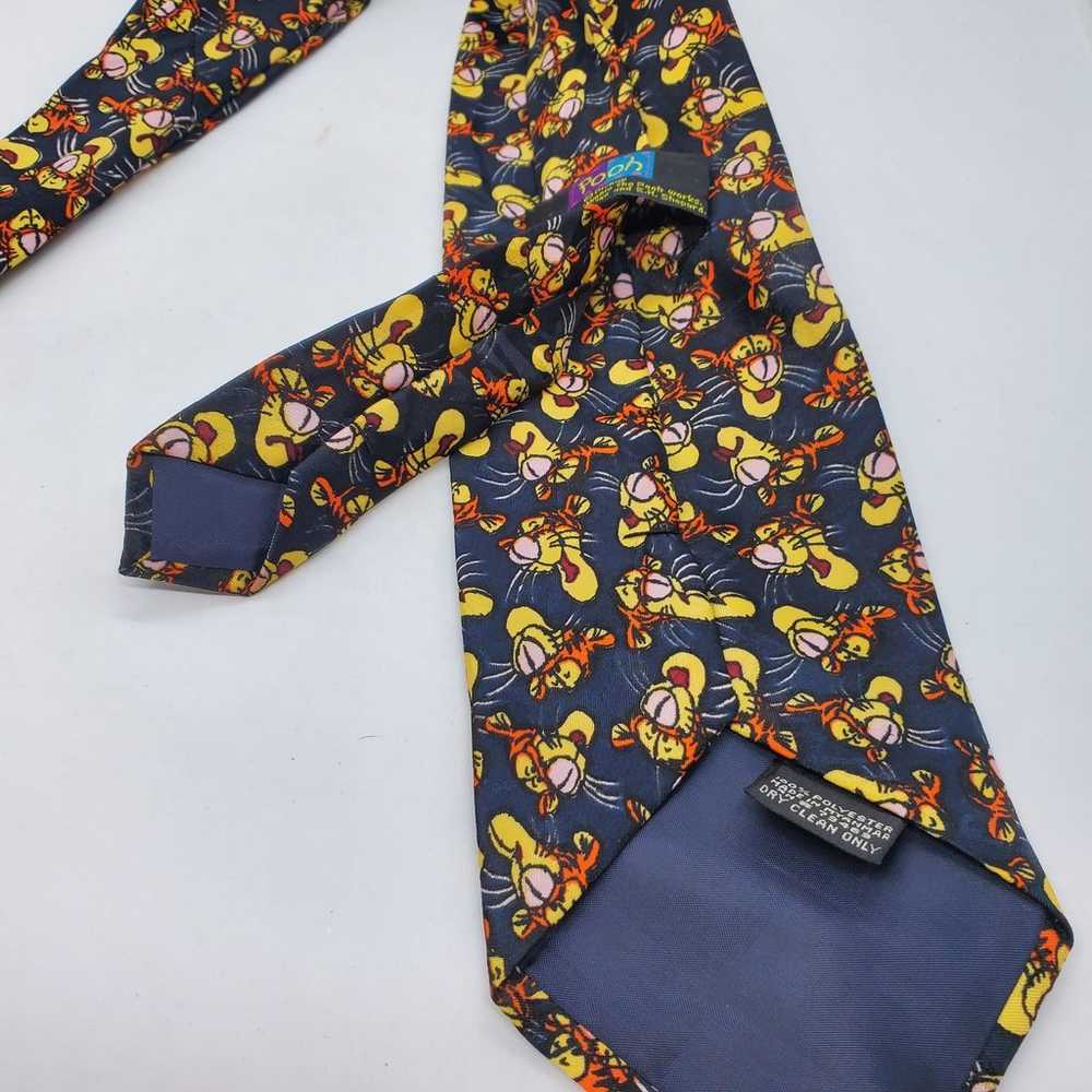 Vintage Pooh Bear Tigger Men's Neck Tie - image 9