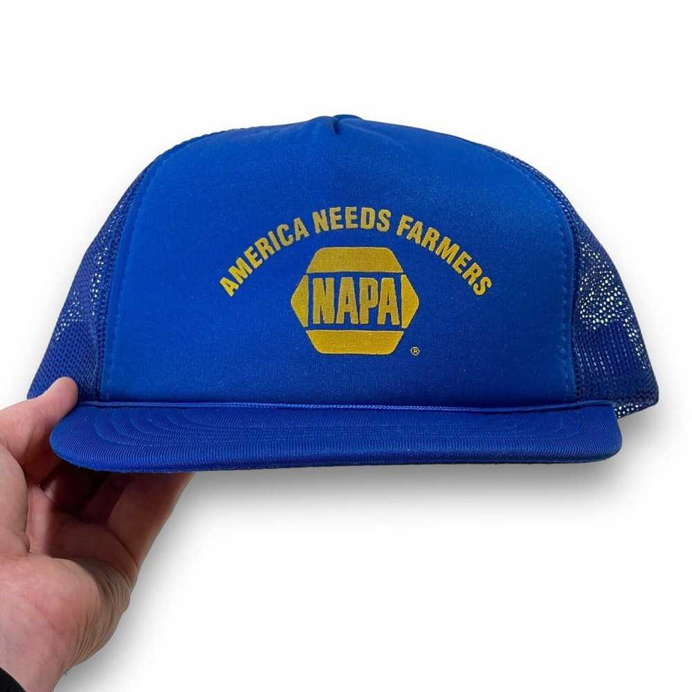 Vintage Snapback Trucker Hat NAPA America Needs F… - image 1