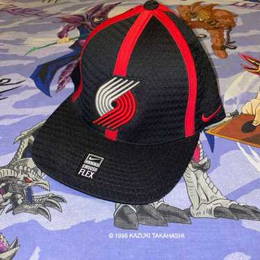 Vintage Portland Trail Blazers Nike Swoosh Flex H… - image 1