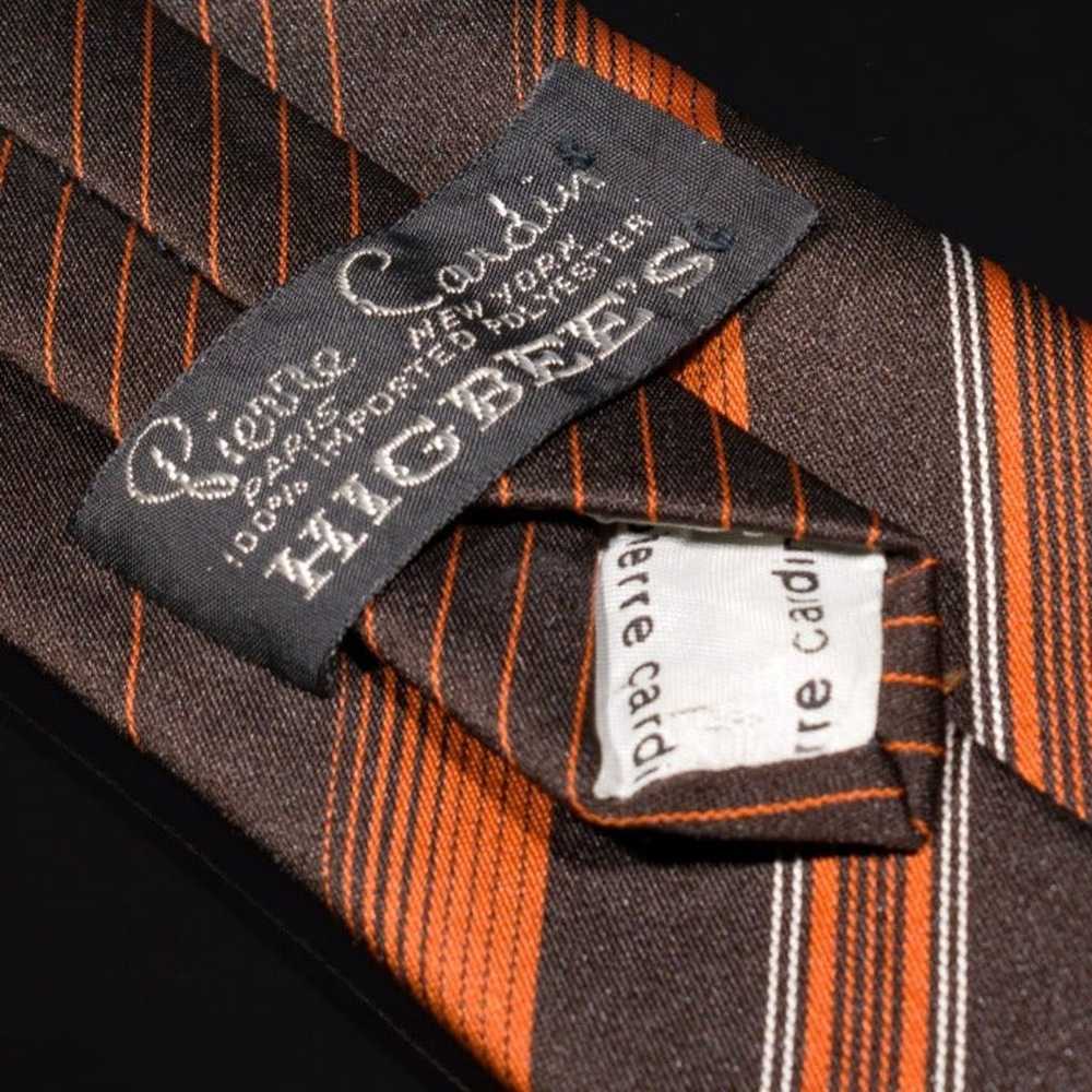 Vintage Pierre Cardin Brown Orange Multitrack Str… - image 2