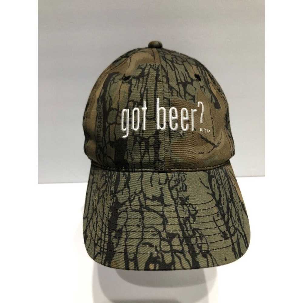 Got Beer? Vintage Rebark Camouflage Hat Cap Embro… - image 1