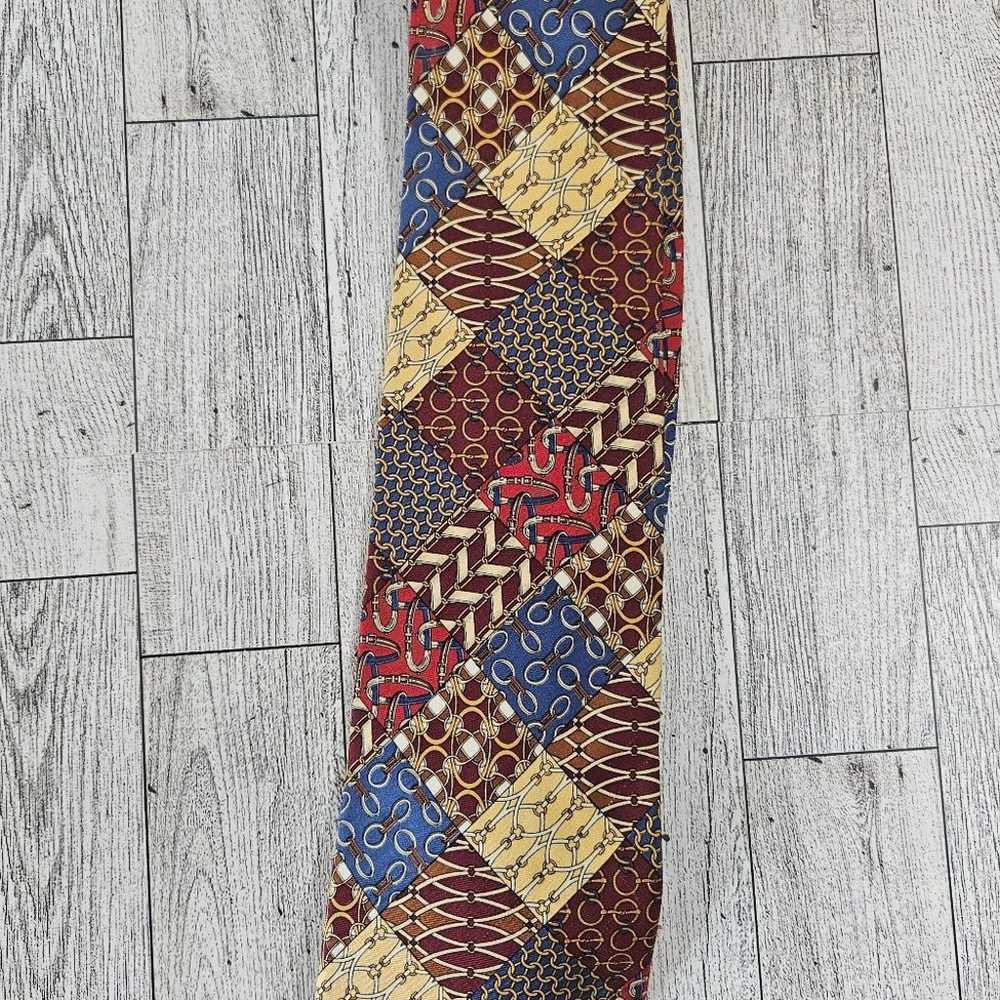 Vintage Brooks Brothers 90s Silk Tie Mens Multico… - image 1