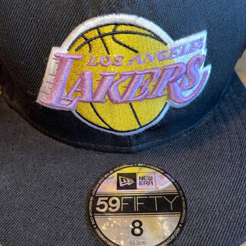 LA Lakers New Era Hardwood Classics Vintage Hat - image 2