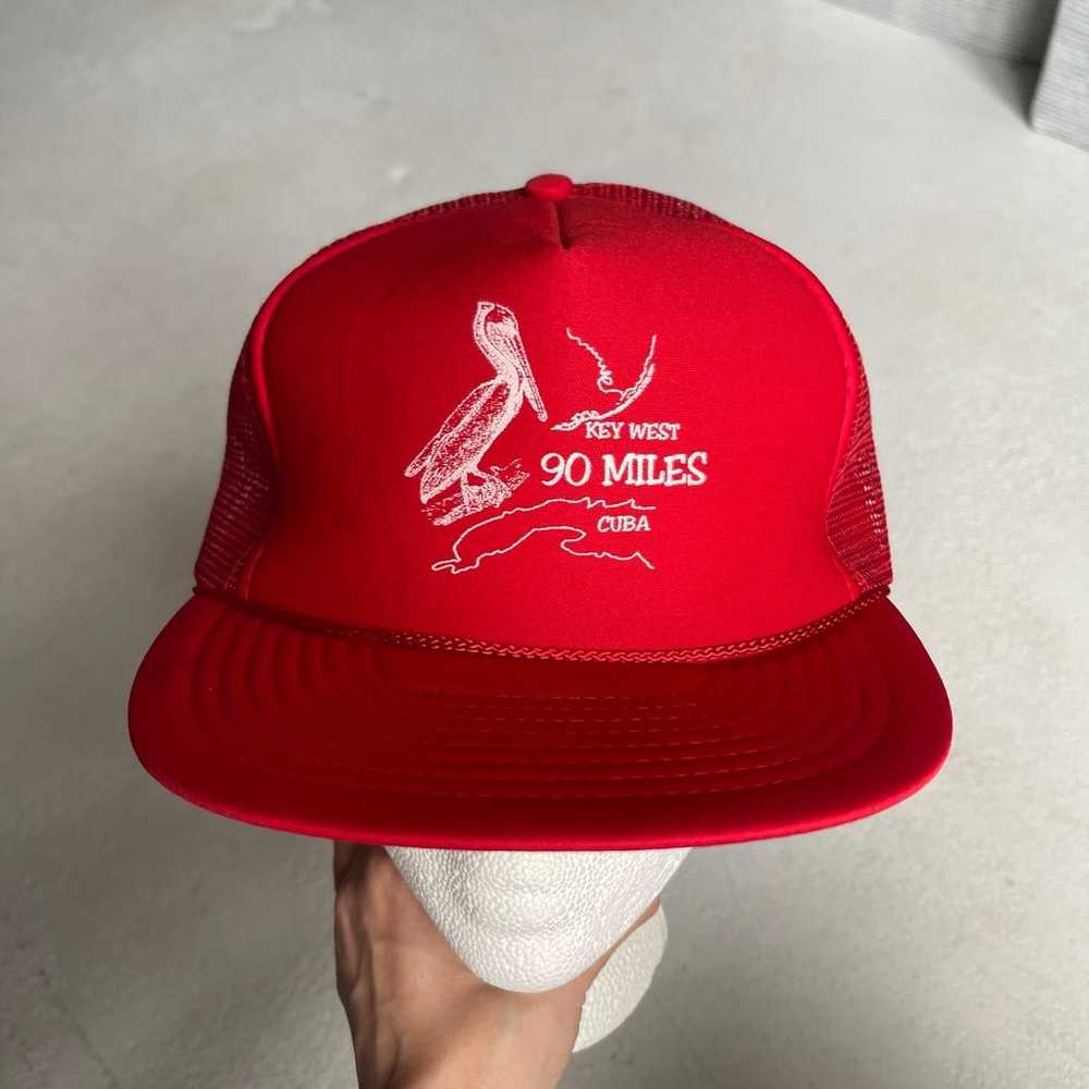 Vintage 90 miles to Cuba Key West Florida Hat - image 1