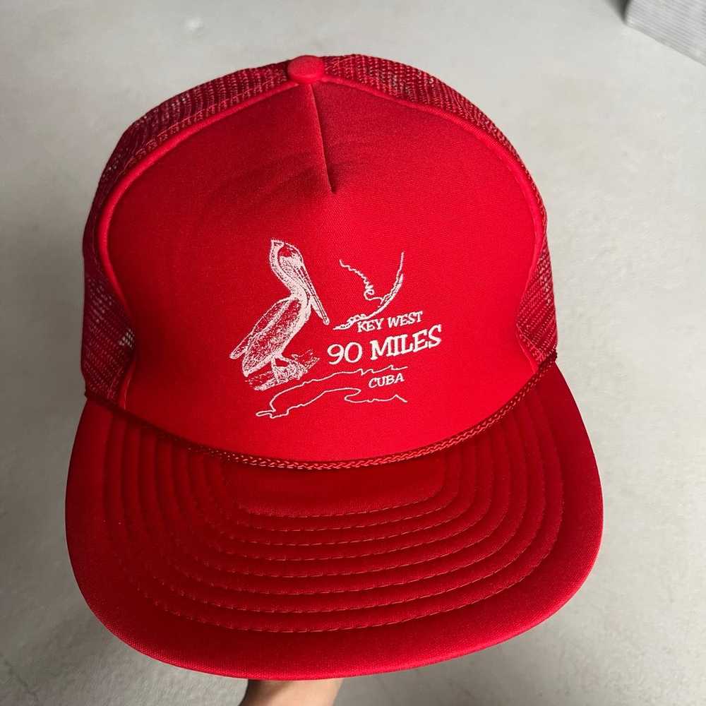 Vintage 90 miles to Cuba Key West Florida Hat - image 2