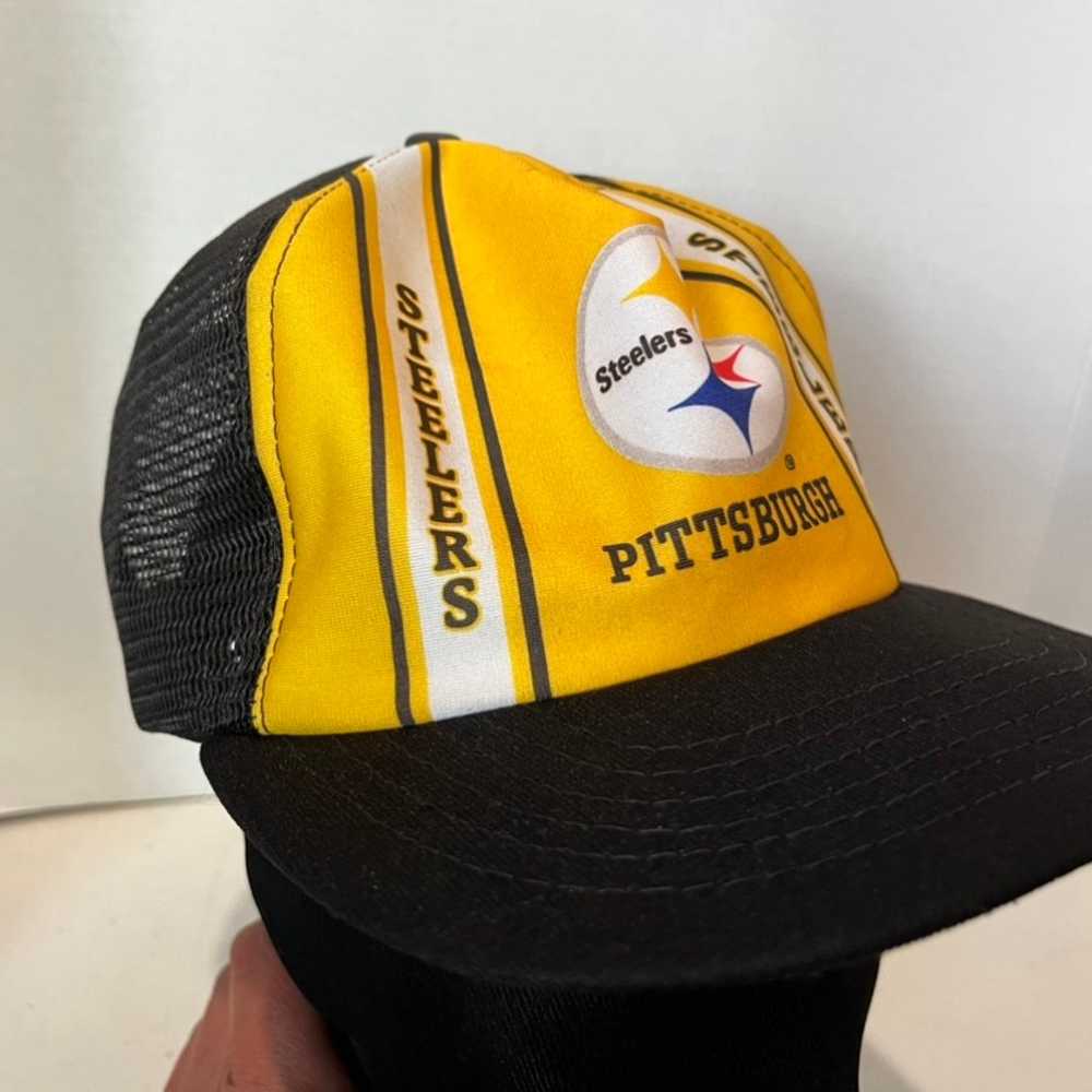 Pittsburgh Steelers Trucker Hat vintage - image 2