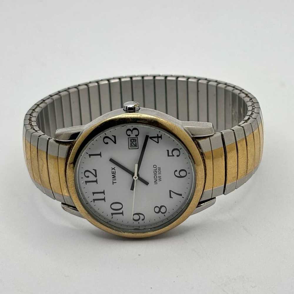 Vintage Gold & Silver Men's Timex Watch - image 3