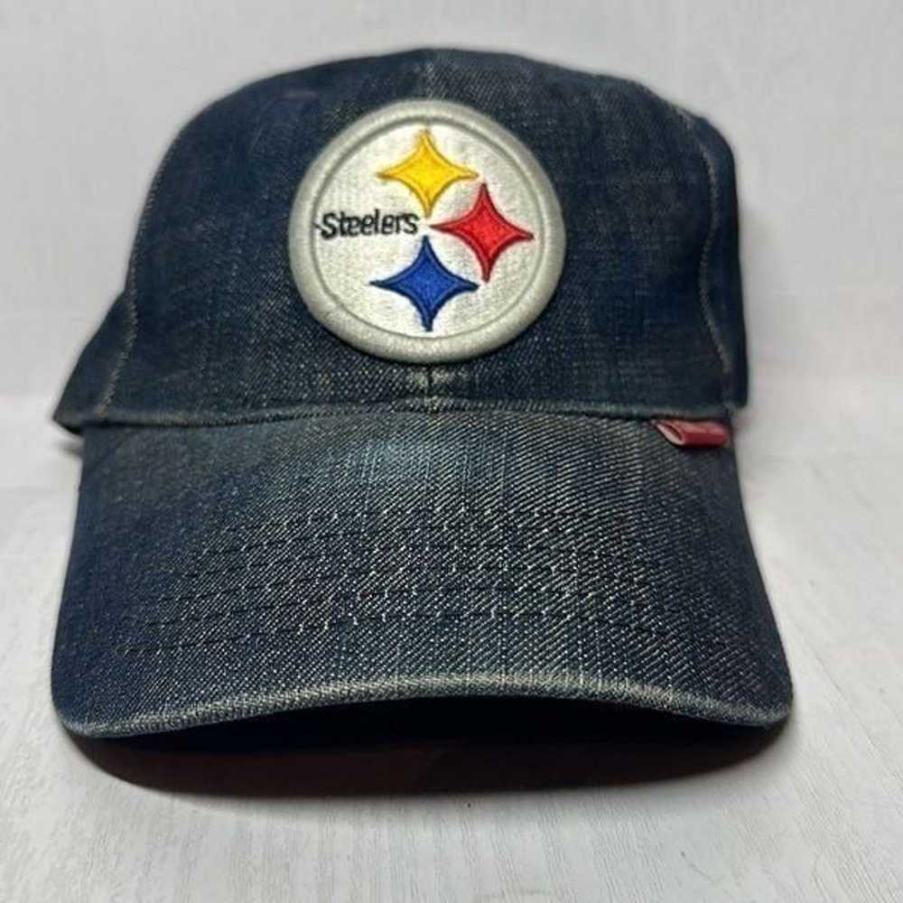 Vintage NFL Pittsburgh Steelers Jean Denim  Adjus… - image 1