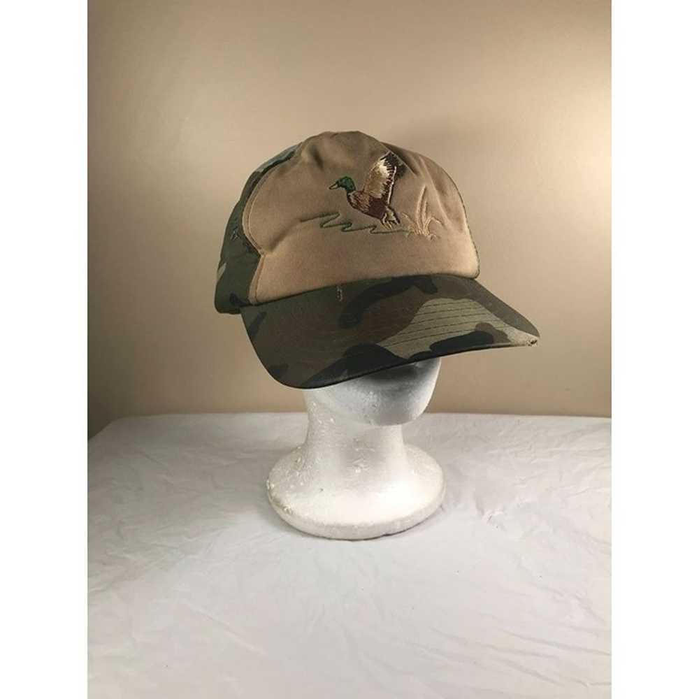 Vintage duck hunting outdoors snapback hat cap - image 1