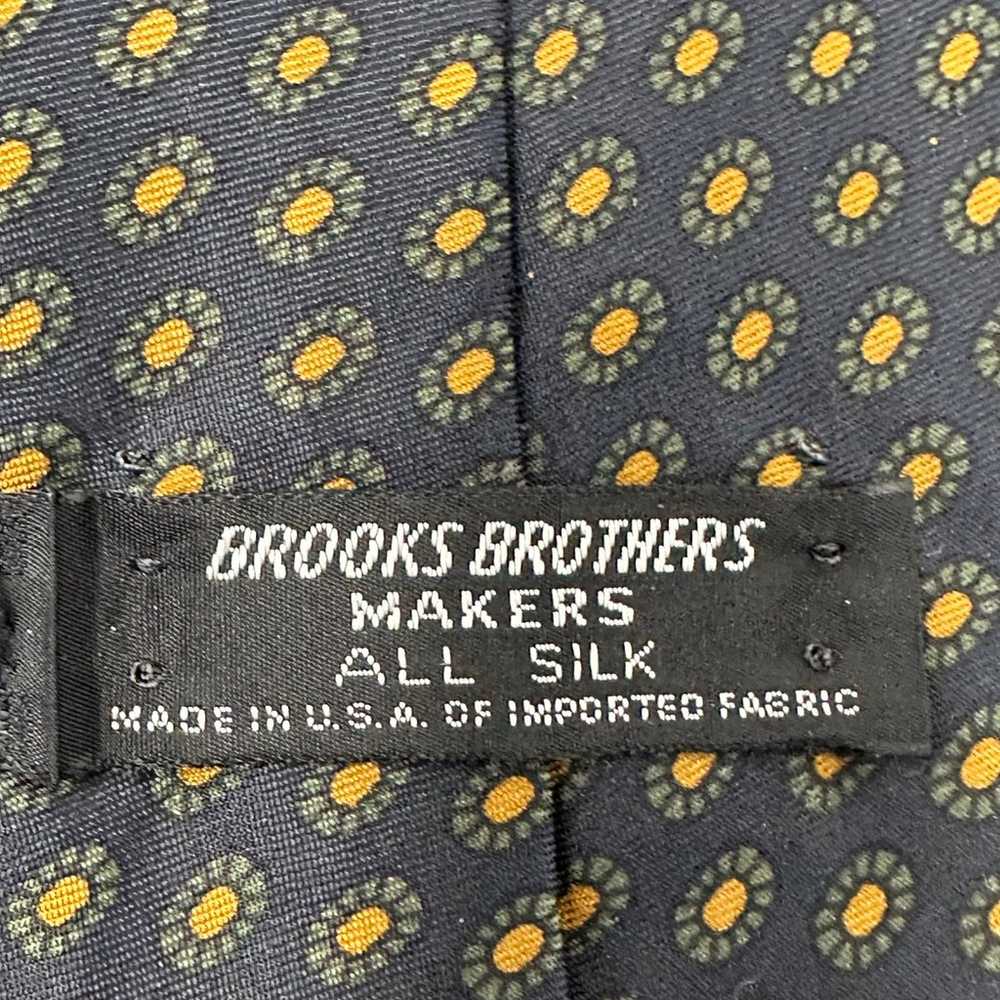 Vintage Brooks Brothers 100% Silk Geometric Patte… - image 3