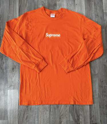 Supreme Supreme Box Logo L/S Tee Orange - image 1