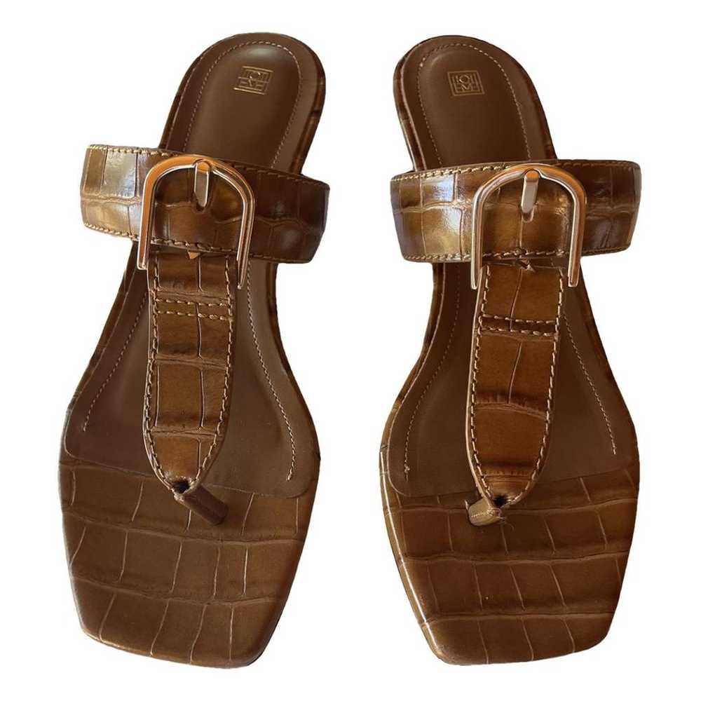 Totême Flip-Flop Heel leather sandal - image 1