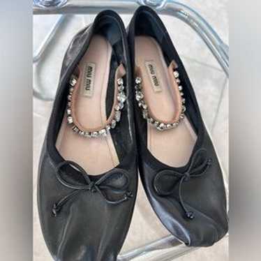 Miu miu ballerinas, flat - Gem
