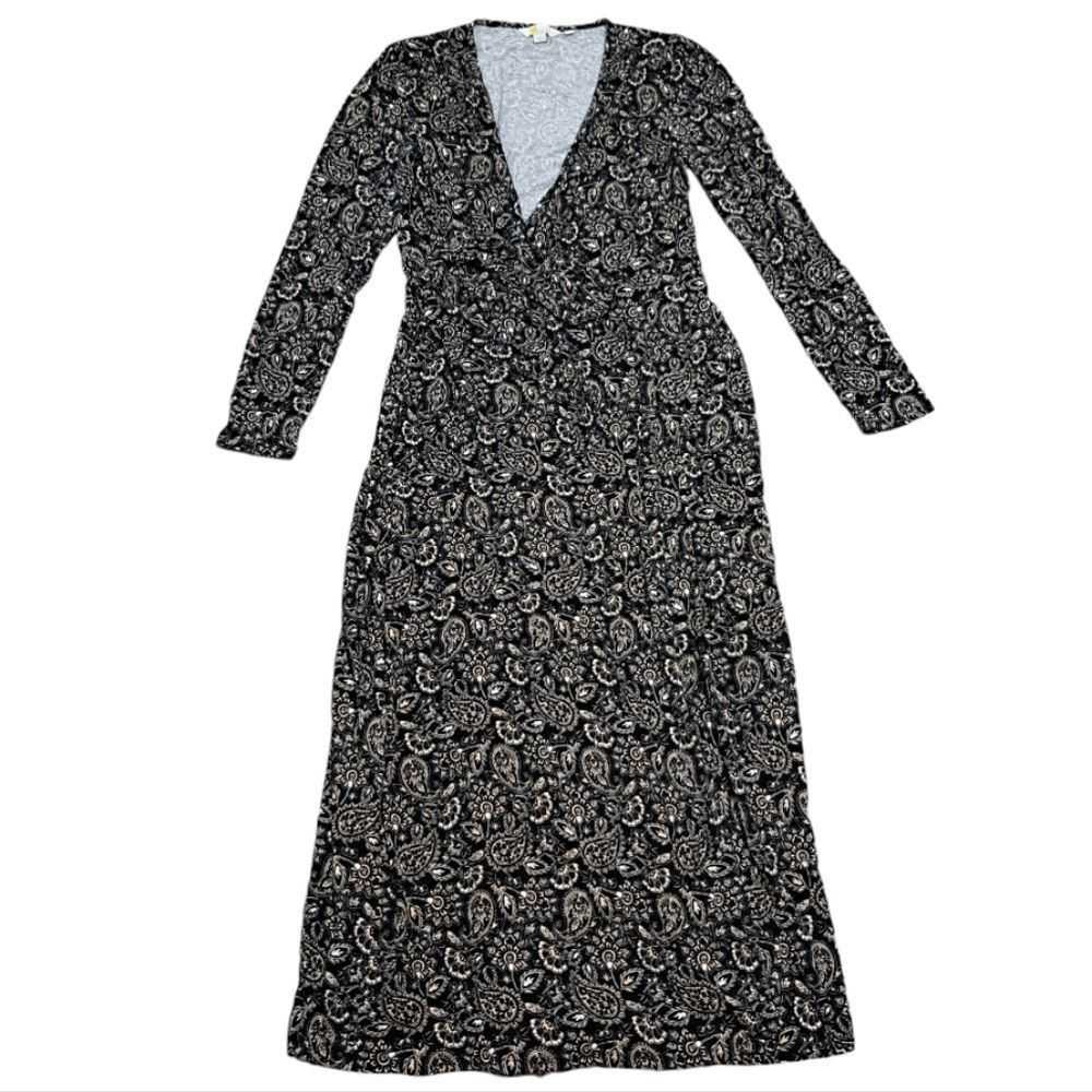 Boden Boden Paisley Terrace Jersey Wrap Maxi Dres… - image 6