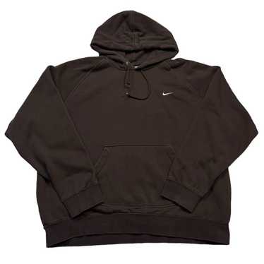 Nike VINTAGE NIKE 90s Y2k BROWN HOODIE SIZE Large… - image 1