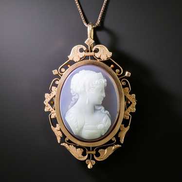 Victorian Carnelian Cameo Pendant/Brooch - image 1