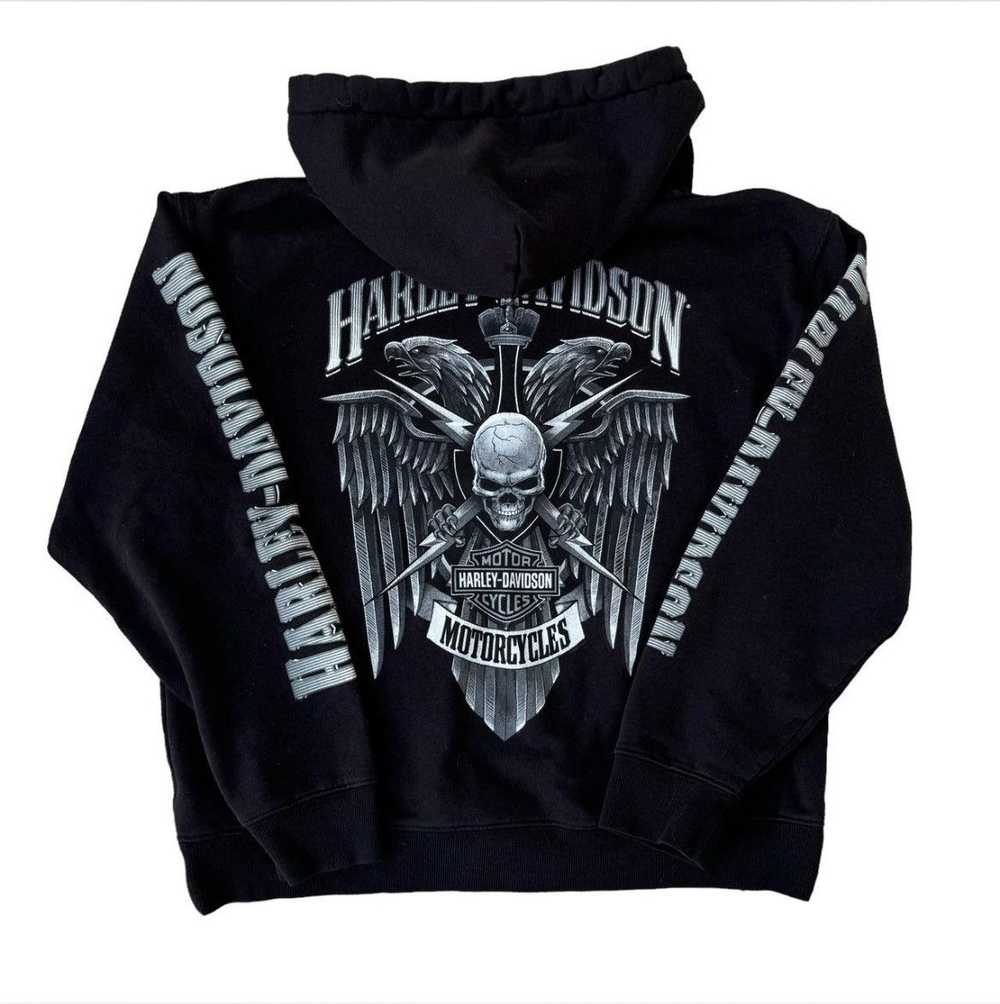 Harley Davidson × Vintage Harley Davidson Skull H… - image 2