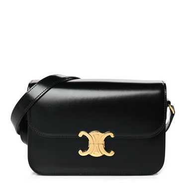 CELINE Shiny Calfskin Medium Triomphe Black - image 1